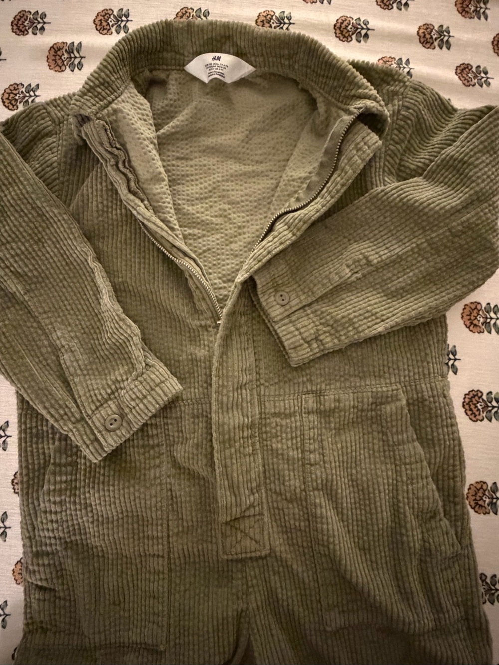 H&M Boys Corduroy Mechanic Jumpsuit